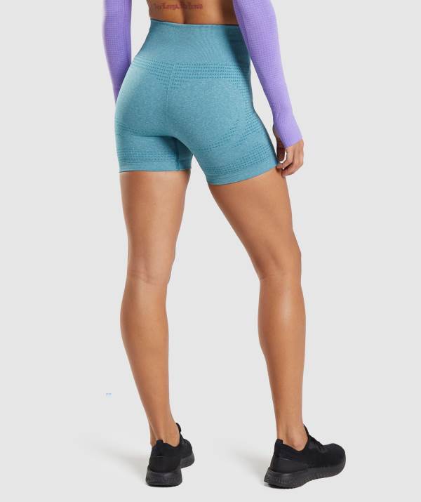 Damske Šortky Gymshark Vital Seamless 2.0 Tyrkysové | TG5468207